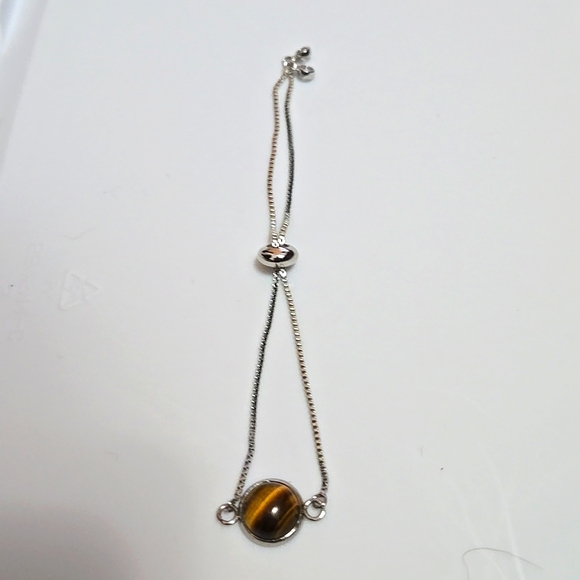 Tiger eye slider bracelet.  n162 - Picture 1 of 3